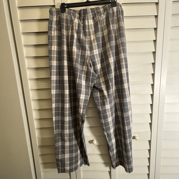 Vintage Disney Store Mickey Mouse Lounge Pants Adult Large Gray Plaid Sleepwear - Picture 8 of 10